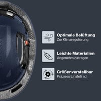 Cască de ciclism Uvex Urban Planet - Deep Space mat - 58-61 cm - din material reciclat - cască urbană pentru bărbați și femei 3