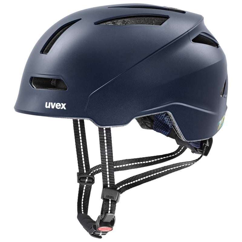 Cască de ciclism Uvex Urban Planet - Deep Space mat - 58-61 cm - din material reciclat - cască urbană pentru bărbați și femei