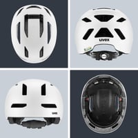 Cyklistická prilba Uvex Urban Planet - matná biela - 58-61 cm - vyrobená z recyklovaných materiálov - mestská prilba pre mužov aj ženy 4