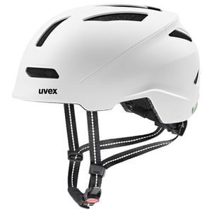 Uvex Urban Planet biciklistička kaciga - mat bijela - 58-61 cm - od recikliranog materijala - muška i ženska gradska kaciga