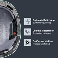 Cască de ciclism Uvex Urban Planet - Jade mat - circumferință cap 58-61 cm - din material reciclat - bărbați și femei 3