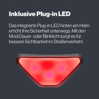 Cyklistická prilba Uvex Urban Planet LED pre dospelých - Cloud Matt - obvod hlavy 54-58 cm - LED svetlo 7