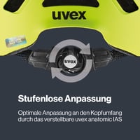 Cyklistická prilba Uvex Urban Planet LED pre dospelých s LED svetlom - Lime Matt - 54-58 cm 5