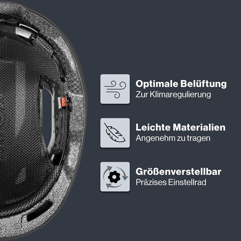 Uvex Urban Planet LED kerékpáros sisak LED világítással női és férfi - 54-58 cm, Gen. 2 UK, black matte