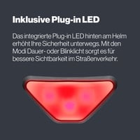 Uvex Urban Planet LED kerékpáros sisak LED világítással női és férfi - 54-58 cm, Gen. 2 UK, black matte 7