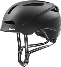 Uvex Urban Planet LED kerékpáros sisak LED világítással női és férfi - 54-58 cm, Gen. 2 UK, black matte 1