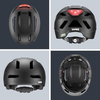 Uvex Urban Planet LED kerékpáros sisak LED világítással női és férfi - 54-58 cm, Gen. 2 UK, black matte 4