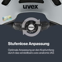 Cyklistická prilba Uvex Urban Planet LED - Rhino matná - 54-58 cm - s LED svetlom - pánska a dámska prilba 5