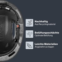 Uvex Urban Planet Város Kerékpáros Sisak Unisex Recycling Anyagból - 58-61 cm, Gen. 1, black matte 3