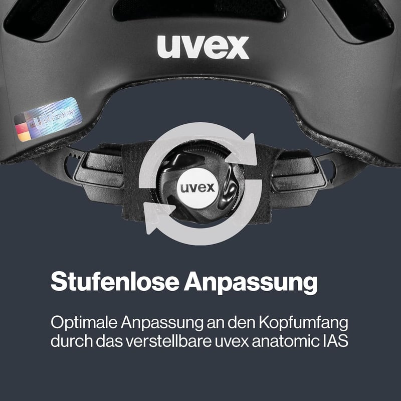Uvex Urban Planet Város Kerékpáros Sisak Unisex Recycling Anyagból - 58-61 cm, Gen. 1, black matte
