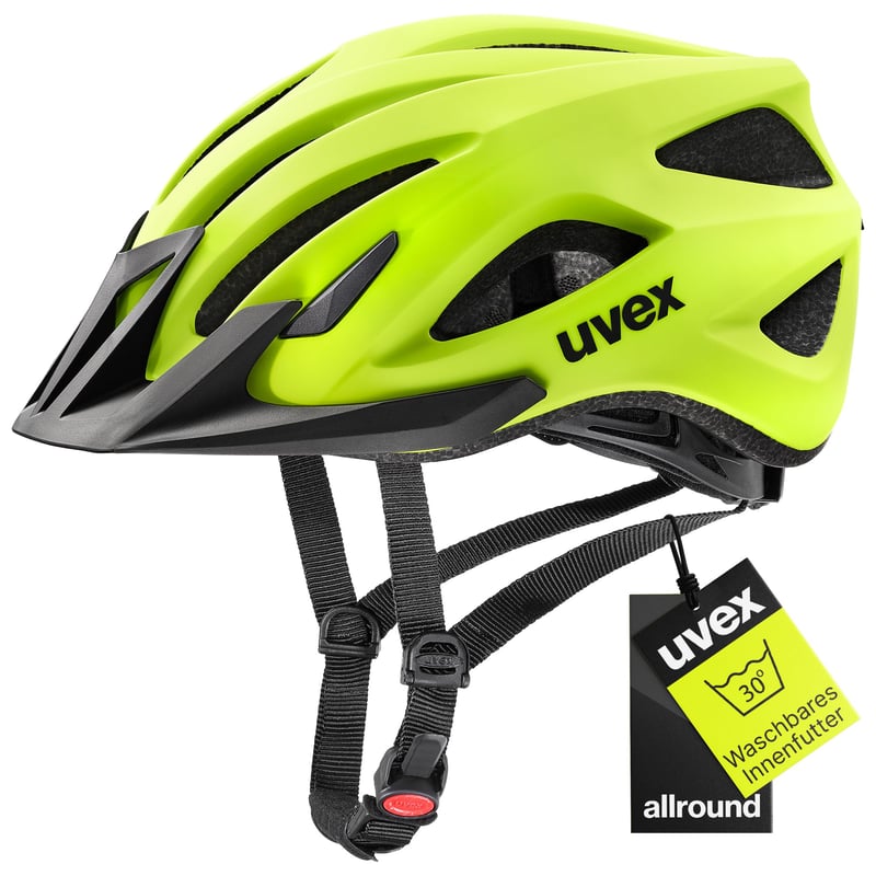 Cască de ciclism Uvex Viva 3 - Galben neon mat, circumferință cap 56-62 cm, cască de bicicletă unisex pentru adulți
