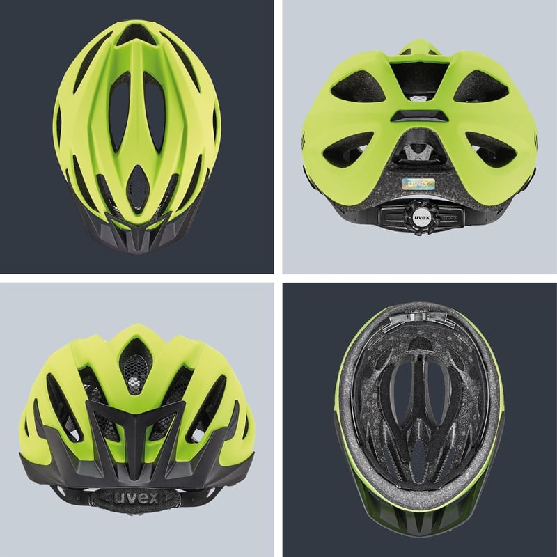 Uvex Viva 3 Kerékpáros Sisak Unisex Felnőtt Védelem - 52-57 cm, Single, Neon Yellow Mat