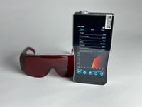 UVtech SLEEP-1 Okuliare s filtrom modrého a zeleného svetla, tmavočervené, 100 % blokovanie, úľava pri migréne, počítačové okuliare, unisex 4