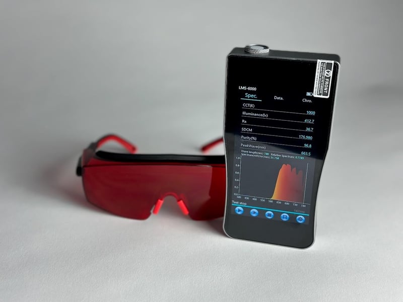 UVtech SLEEP-PRO Piros Számítógépes Szemüveg - 100% Kék és Zöld Fény Szűrő, UV Védelem, Unisex Gamer Szemüveg Digitális Képernyőkhöz