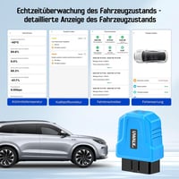 UWALK Bluetooth 5.4 OBD2 diagnosztikai adapter OBDII hibakód olvasó autóhoz iOS Android Windows kompatibilis 5