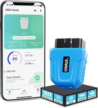 UWALK Bluetooth 5.4 OBD2 diagnosztikai adapter OBDII hibakód olvasó autóhoz iOS Android Windows kompatibilis 1