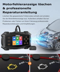 Dispozitiv de diagnoză auto OBD2 UWALK - Cititor de coduri de eroare pentru vehicule pe benzină și motorină fabricate după 2004 4