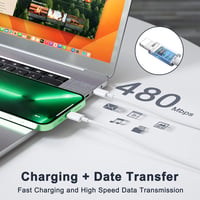 UWECAN 20W USB-C gyors töltő iPhone 14/13/12/11 kábellel 4