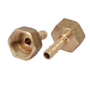 uxcell 10 ks 6 mm mosadzná spojka s 3/8" vnútorným závitom pre kvapkovú závlahu