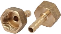 uxcell 10 db 6 mm-es sárgaréz csatlakozó 3/8" női menettel csöpögtetőcsatornához 1