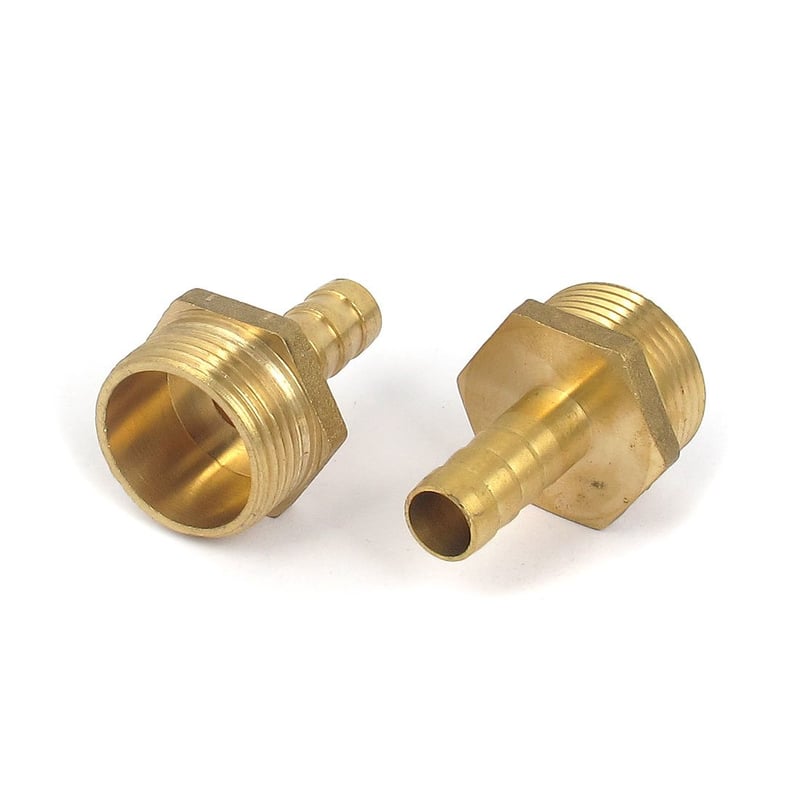 Uxcell 3/4 BSP vanjski navoj 10 mm priključak za crijevo ravni adapter s bodljama 2 kom.