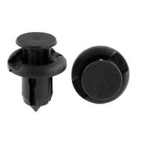 uxcell 50 buc. Cleme de fixare cu nituri din plastic negru pentru gaură de 10 mm, clipsuri pentru panoul ușii și caroserie 2