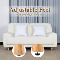 uxcell Asztal Láb Szintező M6x15mm Menet Fekete 8db Irodai Asztalhoz 6
