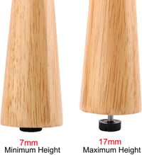 uxcell Asztal Láb Szintező M6x15mm Menet Fekete 8db Irodai Asztalhoz 3