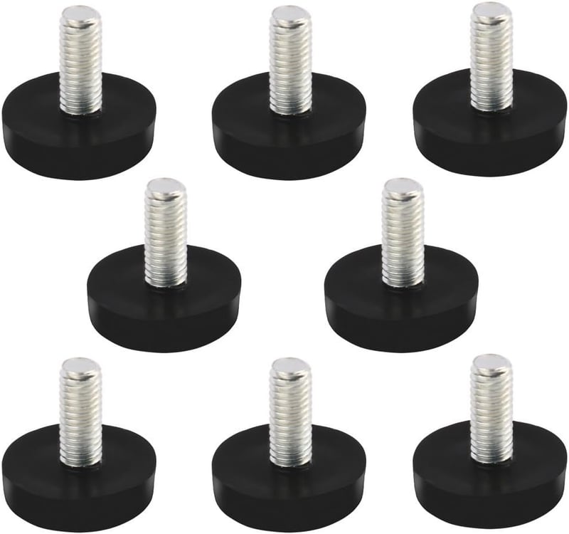 uxcell Asztal Láb Szintező M6x15mm Menet Fekete 8db Irodai Asztalhoz