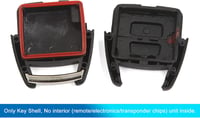 Husă cheie auto uxcell cu 2 butoane, carcasă telecomandă neagră 5