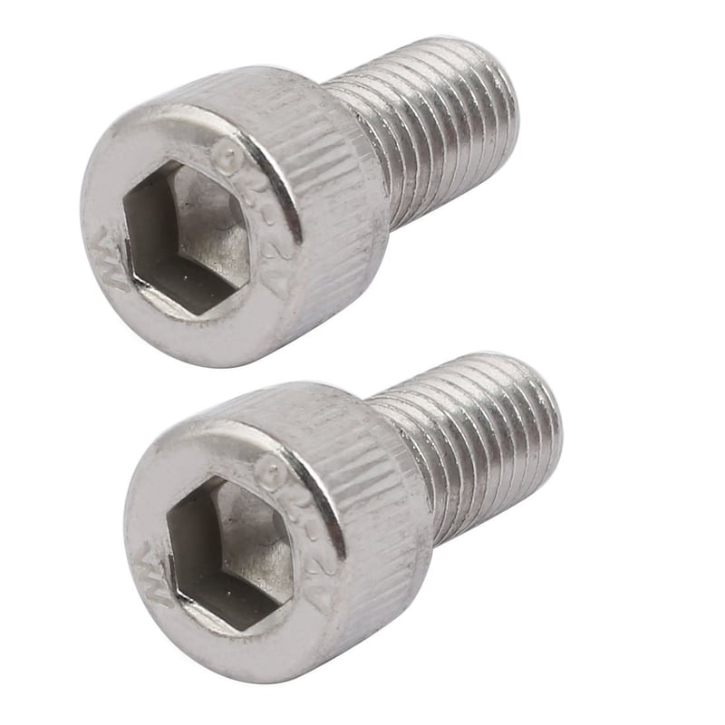 uxcell M10x20mm 304 rozsdamentes acél balmenetes imbusz csavar rögzítő 2 db