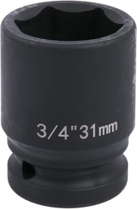 Cheie tubulară de impact de 3/4 inch Uxney, 31 mm hexagonală, din oțel crom-molibden, pentru uz industrial și mecanică auto 1