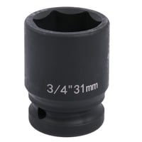Uxney 3/4" rázový nadstavec – 31 mm, šesťhranný, chróm-molybdénová oceľ 1