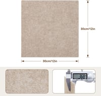 uyoyous 12 db öntapadó szőnyegcsempe 30x30 cm világos curry 4