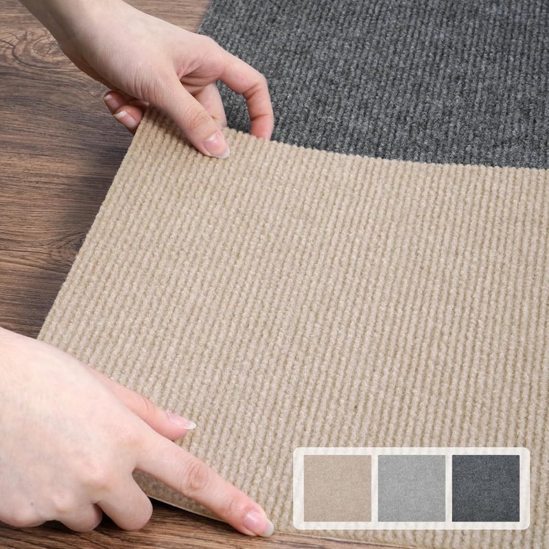 uyoyous 12 db öntapadó szőnyegcsempe 30x30 cm világos curry