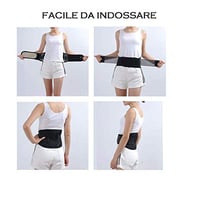 V&AMYA Rugalmas Derékrögzítő Lumbális Támogatás Ischias Fájdalomra S-XL 3