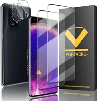 V-PORYADKU Edzett Üveg Szett OPPO Find X5 5G Telefonhoz - 2 db Kijelzővédő + 2 db Kameravédő Fólia, 9H Keménység, Buborékmentes, Ujjlenyomat 1