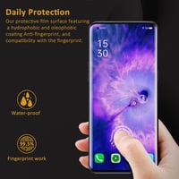V-PORYADKU Edzett Üveg Szett OPPO Find X5 5G Telefonhoz - 2 db Kijelzővédő + 2 db Kameravédő Fólia, 9H Keménység, Buborékmentes, Ujjlenyomat 3