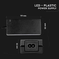 Sursă de alimentare V-TAC 12V 42W 3,5A pentru camere și benzi LED, AC 100-240V, mufă euro, negru 7
