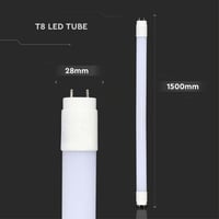 V-TAC 2ks LED trubica 150 cm T8 20W 2100 lúmenov so čipom Samsung pätica G13 6500K studená biela stropná nástenná náhrada za neónovú trubicu do garáže 3