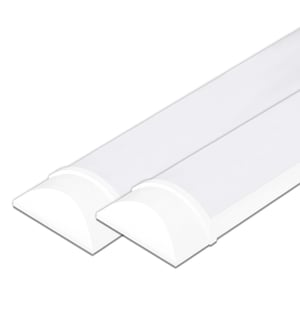 V-TAC 2x LED stropna svjetiljka 60 cm - 20W Samsung čip - 2400 lumena - IP20 - Prizmatična linearna svjetiljka za garažu, trgovinu - 4000K neutralno bijela