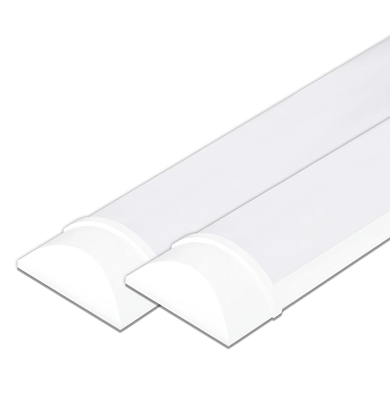 V-TAC 2x LED stropné svietidlo 60 cm - 20W Samsung čip - 2400 lúmenov - IP20 - Prizmatické lineárne svietidlo do garáže, obchodu - 4000K neutrálna biela
