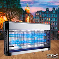 V-TAC 30W Elektromos Rovarcsapda UV LED Fénnyel - 100 m² Hatótávolság - Slim Design - Beltéri és Kültéri Szúnyogirtó 9
