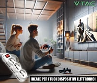 Multipriză V-TAC cu 9 posturi, întrerupător și cablu de 1,5 m – 6 prize laterale și 3 frontale 10/16A Bipasso Schuko – Pentru acasă, birou și magazin 6