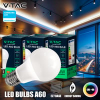 V-TAC A60 LED žarulja E27 10,5W (zamjena za 75W) 1055 lumena toplo bijela 3000K štedna 10 kom. 2