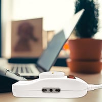 V-TAC elosztó 3 aljzat + 2 USB kapcsolóval, 10/16A Bipasso/Schuko - fehér 6