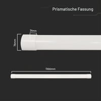 V-TAC LED linearna svjetiljka 120 cm – CCT 3 u 1 podesiva topla, neutralna, hladna svjetlost – 40W – 4800 lumena IP20 – stropna svjetiljka za garažu, ured 4