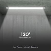 V-TAC LED linearna svjetiljka 120 cm – CCT 3 u 1 podesiva topla, neutralna, hladna svjetlost – 40W – 4800 lumena IP20 – stropna svjetiljka za garažu, ured 5