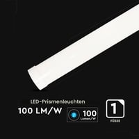 V-TAC LED stropné svietidlo 120 cm 40W so Samsung čipom – obdĺžnikové 4300 lúmenov IP20 nástenné svietidlo do garáže a obchodu – studená biela 6400K 7