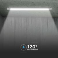 V-TAC LED svjetiljka za vlažne prostore 120 cm 40W Samsung čip 4300 lumena IP20 prizmatična stropna svjetiljka za garažu na zid 3000K toplo bijela 3